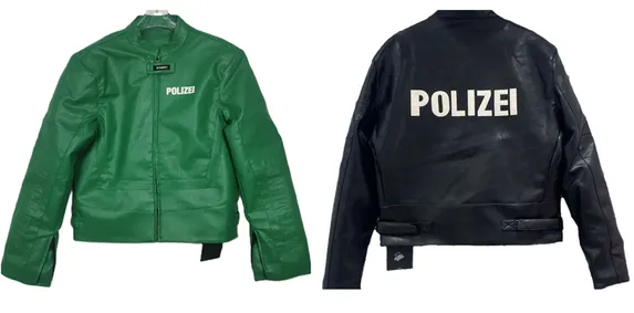 Screen  Vetements Polizei Leather Jacket online at acbuySheets with global shipping