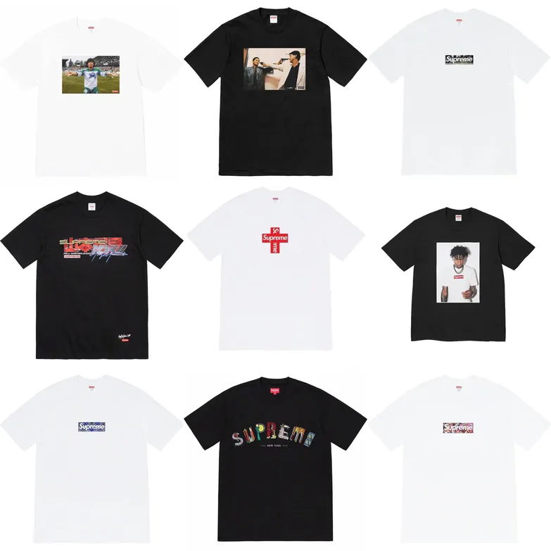 Screen  Bunch of Supreme Tees (87 Variants) online at CNFansSheets with global shipping