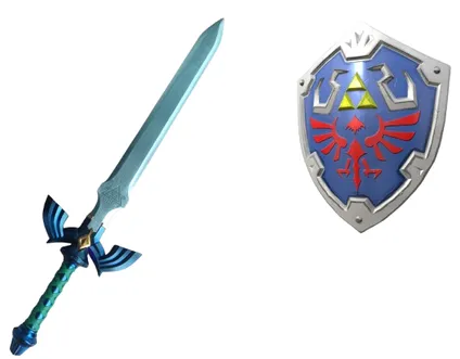 Screen  The Legend of Zelda Master Sword and Shield online at CNFansSheets with global shipping