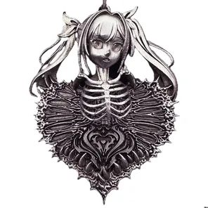 Screen  Ossuary Anime Girl Skeleton Silver Pendant online at acbuySheets with global shipping