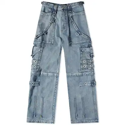Screen  Balenciaga Raver Baggy Pants Washed Blue online at CNFansSheets with global shipping