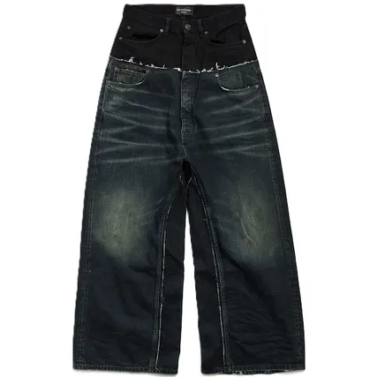 Screen  Balenciaga Cut Up Jeans Black online at CNFansSheets with global shipping