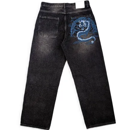 Screen  Mobius Dragon Denim Jeans Blue online at CNFansSheets with global shipping