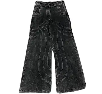 Screen  No Faith Studios Heavy Wave Denim Black Jeans online at CNFansSheets with global shipping