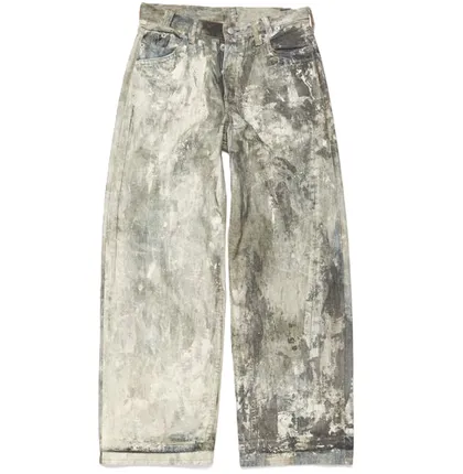 Screen Acne Studios Cold Grey Splatter Jeans online at CNFansSheets with global shipping