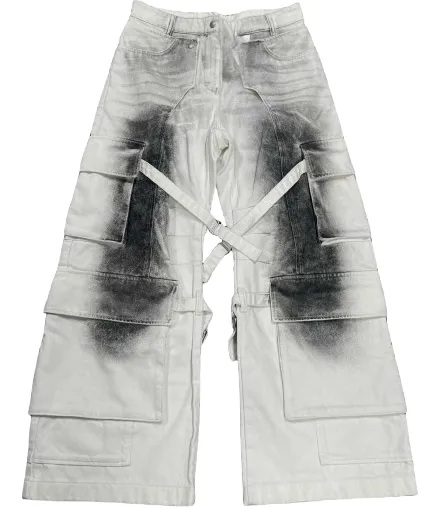 Screen  Acne Studios White Grey Cargo Pants online at CNFansSheets with global shipping