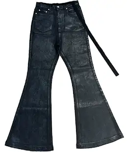Screen  Rick Owens Waxed Flared Jeans online at CNFansSheets with global shipping