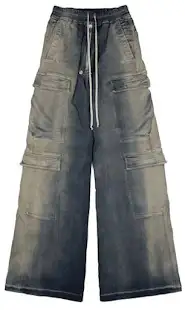 Screen Rick Owens Double Cargo Jumbo Belas Mineral Pearl online at CNFansSheets with global shipping