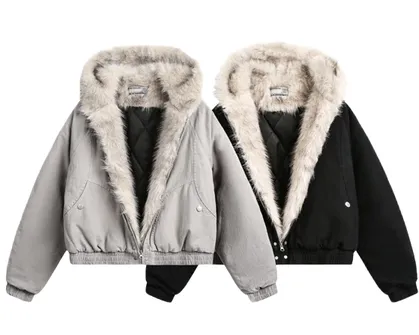 Screen  Flee GFN Hooded Faux Fur Jackets (2 Variants) online at acbuySheets with global shipping