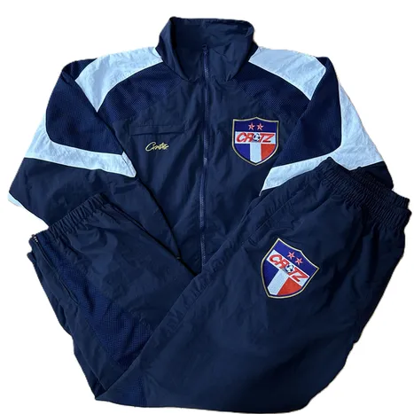 Screen  Corteiz Shuku France Track Jacket + Pants Blue online at acbuySheets with global shipping