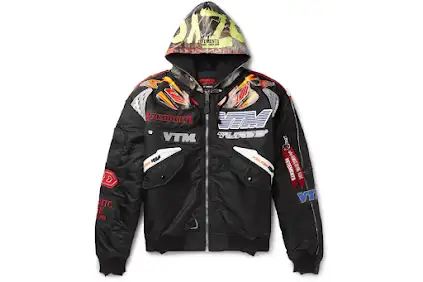 Screen  VETMENTS X ALPHA BIKER JACKET AW19 online at acbuySheets with global shipping