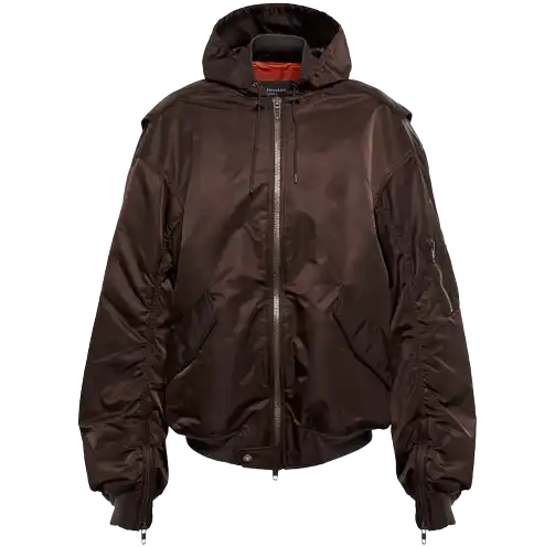 Screen  Balenciaga Brown Bomber Jacket online at acbuySheets with global shipping