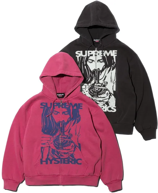 Screen  Supreme Hysteric Zip-Up Hoodie (2 Variants) online at acbuySheets with global shipping
