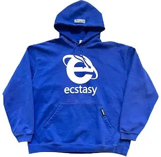 Screen  Vetements Ecstasy Hoodie Blue online at acbuySheets with global shipping