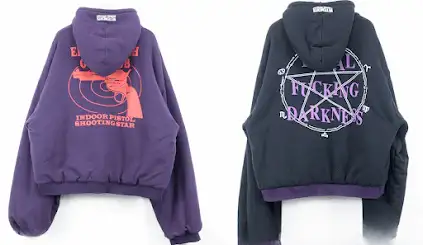 Screen  Vetements TFD/EIGC Reversible Oversized Purple Hoodie online at acbuySheets with global shipping