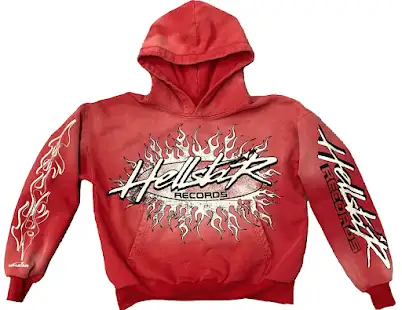 Screen  Hellstar Studios Red Record Hoodie online at acbuySheets with global shipping