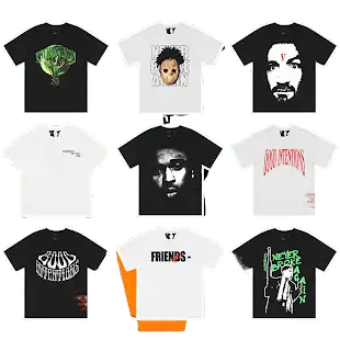 Screen  Vlone Rapper Tees (112 Variants) online at CNFansSheets with global shipping