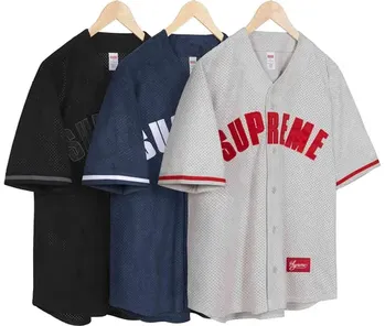 Screen Supreme Ultrasuede Mesh Baseball Jersey online at CNFansSheets with global shipping