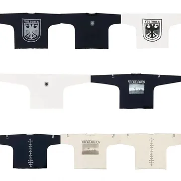 Screen  Kanye West Vultures Long Sleeve Tees online at CNFansSheets with global shipping