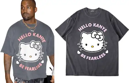 Screen  Hello Kitty x Kanye West Tee online at CNFansSheets with global shipping