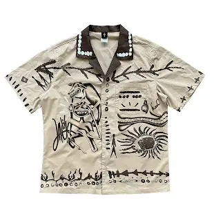 Screen  Travis Scott Button Up Shirt online at CNFansSheets with global shipping