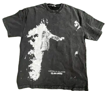 Screen  Metro Boomin Heroes & Villains Tee #1 online at CNFansSheets with global shipping