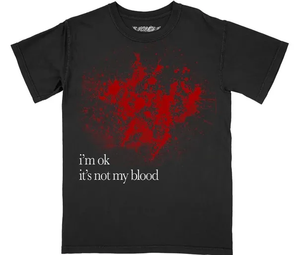 Screen  Ken Carson Im OK Its Not My Blood Tee online at CNFansSheets with global shipping