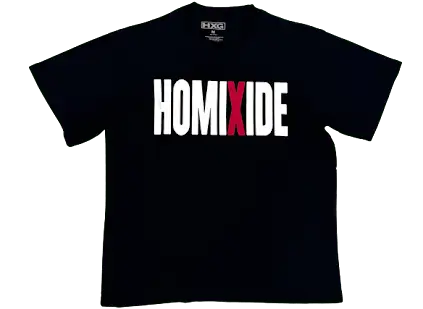 Screen Homixide Gang Tee online at CNFansSheets with global shipping