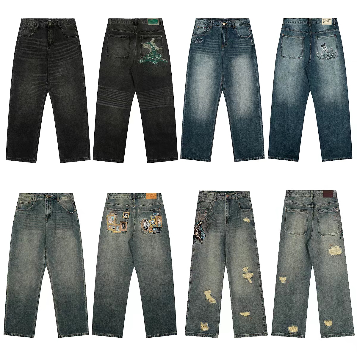 Screen Derschutze Cowboy pants online at CNFansSheets with global shipping