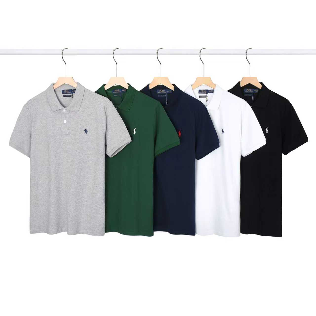 Screen Ralph Lauren Polo shirt with turned-up collar and short sleeves (12 Variants) online at CNFansSheets with global shipping
