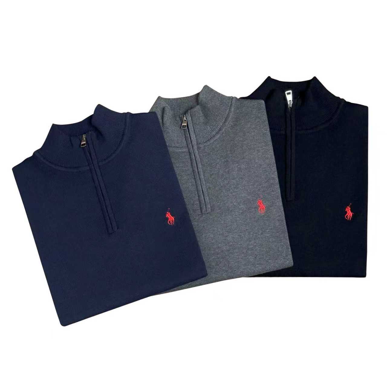 Screen Ralph Lauren Button-down Men's Half-Zip Sweater (12 Variants) online at acbuySheets with global shipping