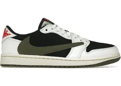 Screen  Travis Scott Jordan 1 Low Olive online at acbuySheets with global shipping