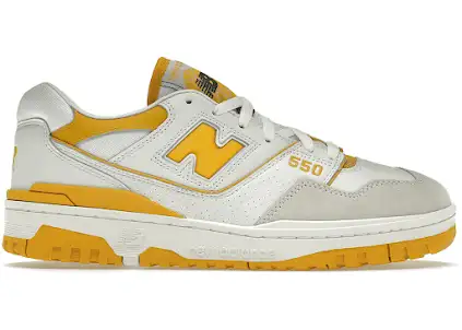 Screen  New Balance 550 Sea Salt Varsity Gold online at acbuySheets with global shipping