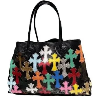 Screen  Chrome Hearts Multi-Color Cross Patch Bag online at acbuySheets with global shipping