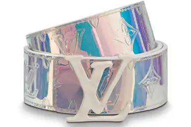 Screen  Holographic Louis Vuitton Belt online at acbuySheets with global shipping