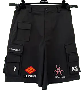 Screen  Balenciaga Gamer Shorts online at CNFansSheets with global shipping