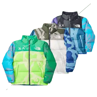 Screen  North Face x KAWS Puffer Nuptse Jacket #2 online at acbuySheets with global shipping