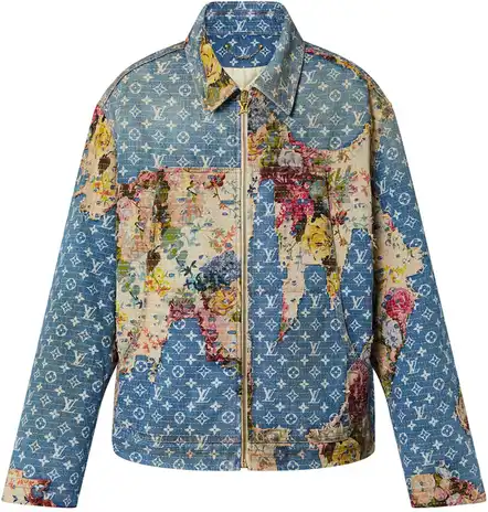 Screen  Louis Vuitton Destroyed Denim Jacket online at acbuySheets with global shipping