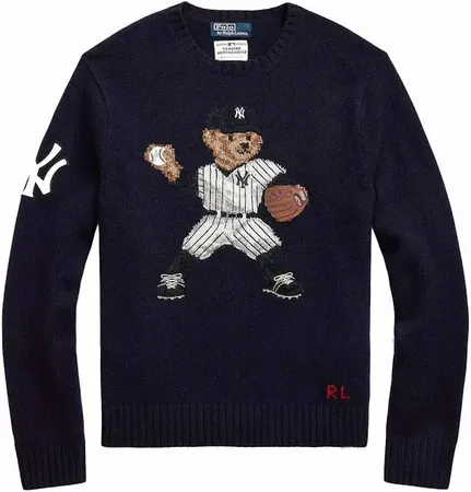 Screen  Polo Ralph Lauren MLB Bear Knit Sweater online at acbuySheets with global shipping