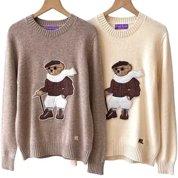 Screen  Polo Ralph Lauren Mountain Bear Cashmere Sweater (2 Variants) online at acbuySheets with global shipping