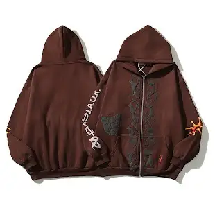 Screen  Travis Scott Reverse Dog Zip Up Hoodie online at acbuySheets with global shipping