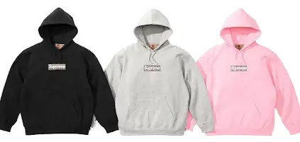 Screen  Supreme x Burberry Box Logo Hoodies online at acbuySheets with global shipping
