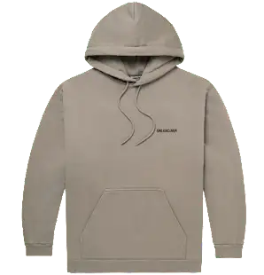 Screen  Balenciaga Embroidered Hoodie Brown online at acbuySheets with global shipping