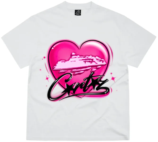 Screen  Corteiz Alcatraz Heart Tee online at CNFansSheets with global shipping